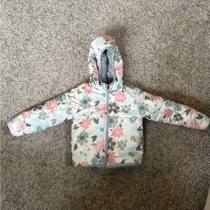 The North Face Reversible Winter Floral Hooded Puffer